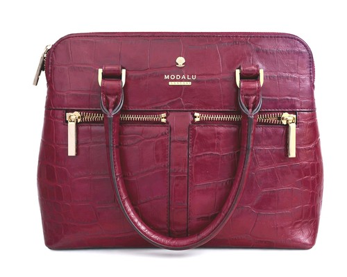 Modalu pippa burgundy croc - modalu,