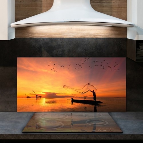 Glass kitchen splashback tile - glass,