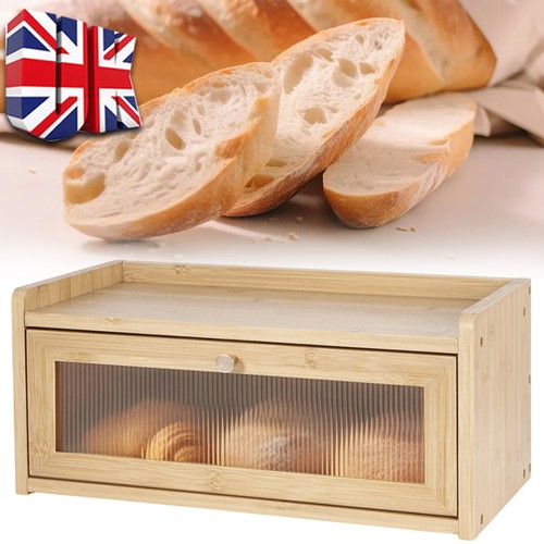 Wooden bread bin large - bread,