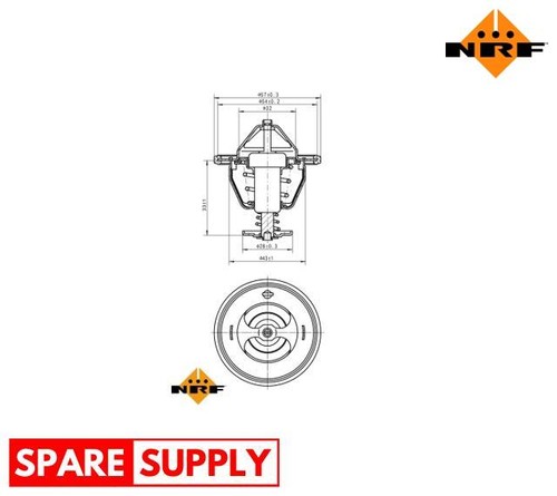 Thermostat coolant for volvo - thermostat,,