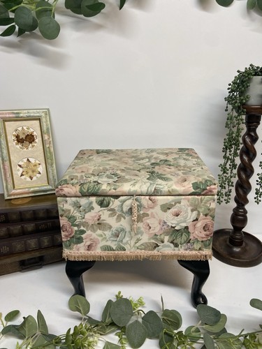 Vintage upholstered storage