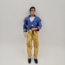 Michael Jackson Superstar of the 80s Doll 1984 LJN Blue Jacket Gold Pants Mic