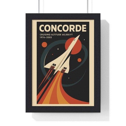 Concorde plane poster - poster, aviation