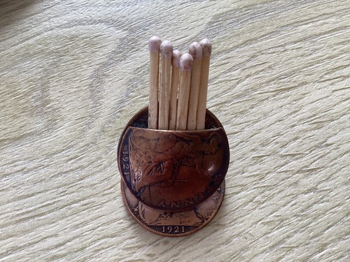 Unusual vesta match holder - vesta,,