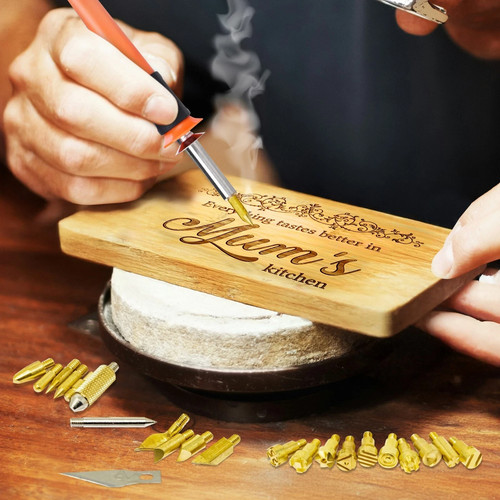 Wood burning iron pieces - burning, iron.
