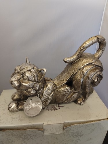 Metallic silver cat natural - silver,