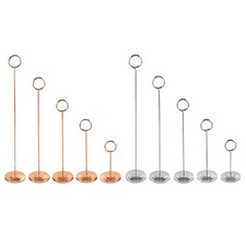 4/6/8/10/12 Inch Table Number Holder Stand Place Card Holders Tabletop Menu Sign