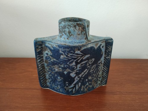 Bud vase blue birds - vase,