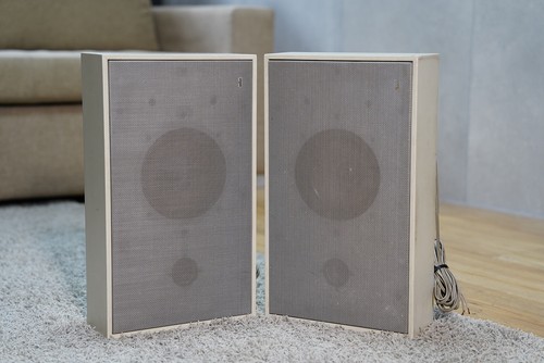 Braun l450 speakers pair white - speakers,
