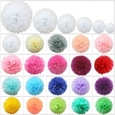 Time to Sparkle 5/10PCS Tissue Paper Pompoms Flower Ball Honeycomb Party Hanging