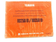 Yamaha RD250B RD350B Supplementary Workshop Service Manual 361-28197-80