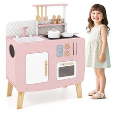 Wooden Play Kitchen Set with