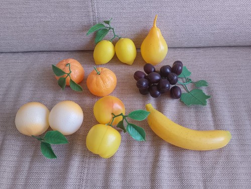 Selection faux fruit - of,