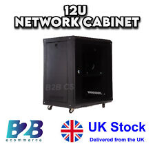 Clearance 12U Network Data Cabinet - Comms Wall Rack Patch Panel Switch