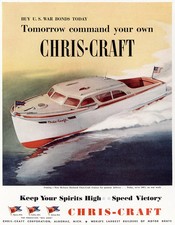 1944 Chris Craft Tomorrow Command Your Own Print Advertising Reproduction 8 x 10