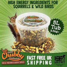 5L Chubby Forest Feast Squirrel Food - Seed & Nut Mix