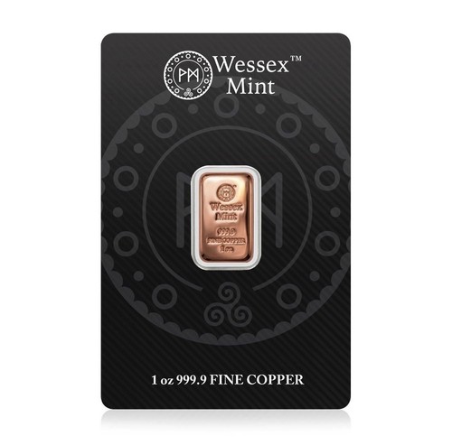 1oz fine 999 copper cast - 1oz,