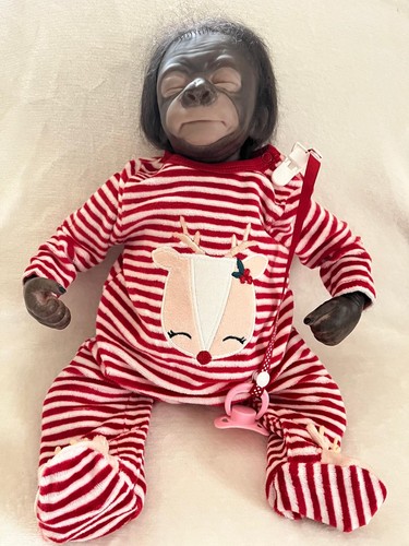Reborn baby gorilla pearl doll - reborn,