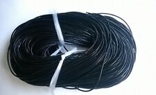 Black Round Leather Cord 2mm