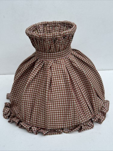 Vintage gingham fabric - ,