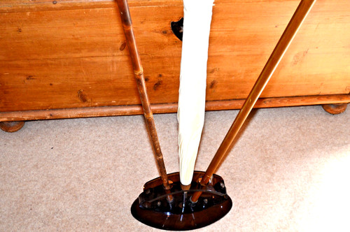Umbrella and walking stick - walking,