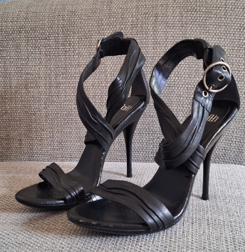 Ladies faith black strappy - faith,