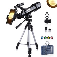 Bebang Telescope for Kids Beginners Adults, 70mm Astronomy Refractor Telescope