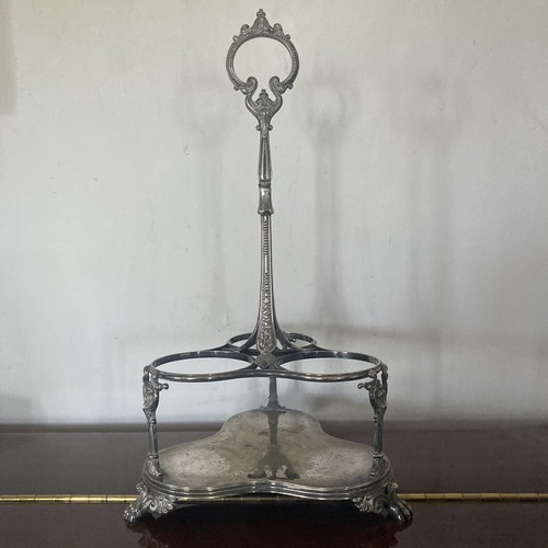 Antique silver plated - antique, triple
