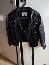 Zara Crop Leather Jacket