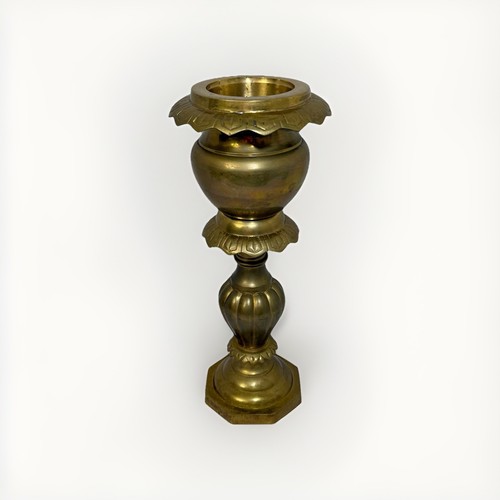 Large vintage brass vase - vintage,