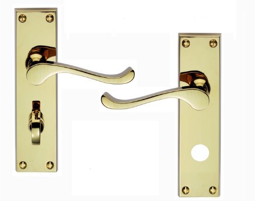 Yale brass scroll bathroom - scroll,