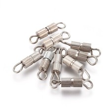 Screw Barrel Clasps  - Antique