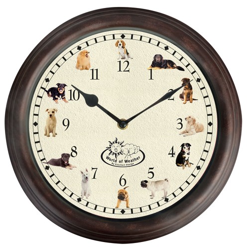 Dog sounds barking wall - wall, clock