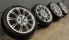 GENUINE BMW E46 MV2 72M 18" M SPORT 3 SERIES ALLOY WHEELS + NEW TYRES