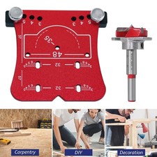 35mm Hinge Hole Locator Jig Position Kitchen Door Cabinet Hole Drill Guide Tool