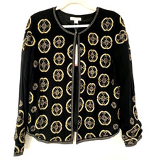 MONSOON Jacket 16 Black & Gold