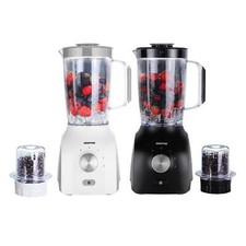 GEEPAS 1.5L Jug Blender Smoothie Milkshake Maker 0.3L Coffee Spice Grinder Mill