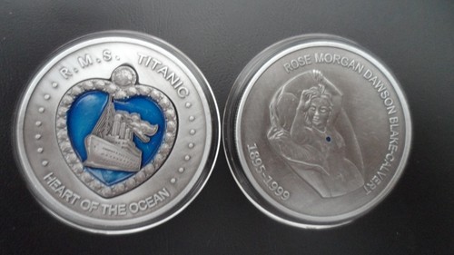 Titanic silver coin with - coin,