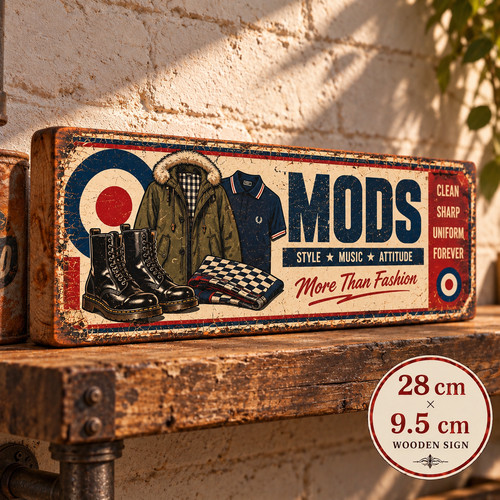 Mods clothing sign - mods,