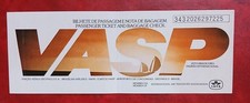 Brazil VASP airlines passenger ticket and baggage check.