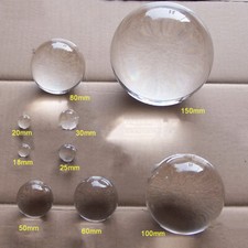 18mm-120mm Clear Crystal Ball Glass Lens Sphere Healing Sphere Photography Decor