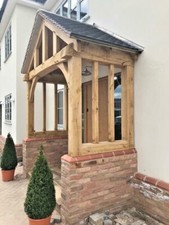 Oak Porch,  Wooden oak porch