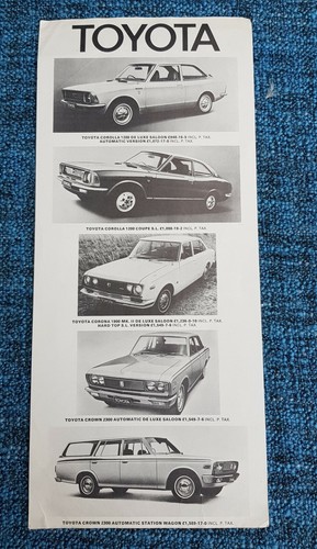 Toyota 1970 sales brochure - toyota,