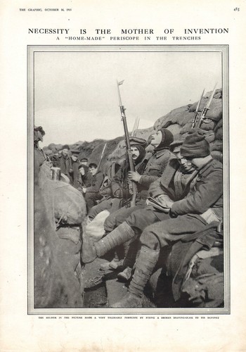1915 wwi print home made - print, ~