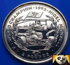 1993 Isle of Man IOM £2 Two Pound Nigel Mansell F1 Formula 1 Champion Coin