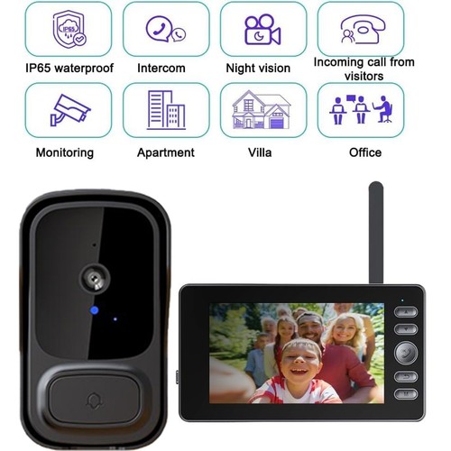 Wireless video door bell - door,