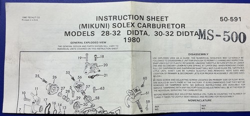 Mikuni solex carburettor - mikuni,