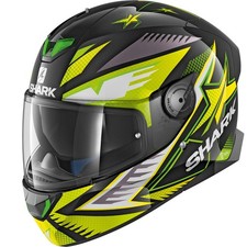 SHARK SKWAL 2 DRAGHAL GREEN MOTORCYCLE MOTORBIKE HELMET + PINLOCK + SUN VISOR
