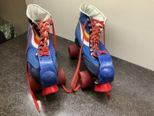 Vintage Retro Blue & Rainbow