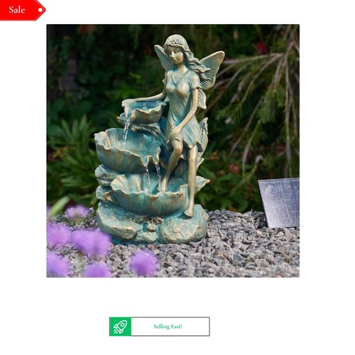 Solar fairy garden water - solar,